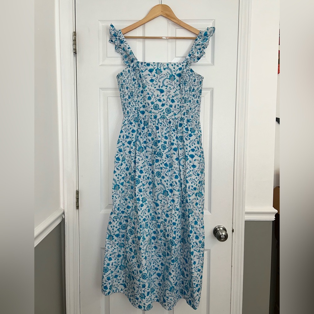 Draper James Blue Floral Maxi Dress